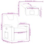 Casa si Gradina - Mobilier - Scaune si fotolii - Fotolii - Fotoliu rabatabil din piele ecologica crem - Infinity.ro