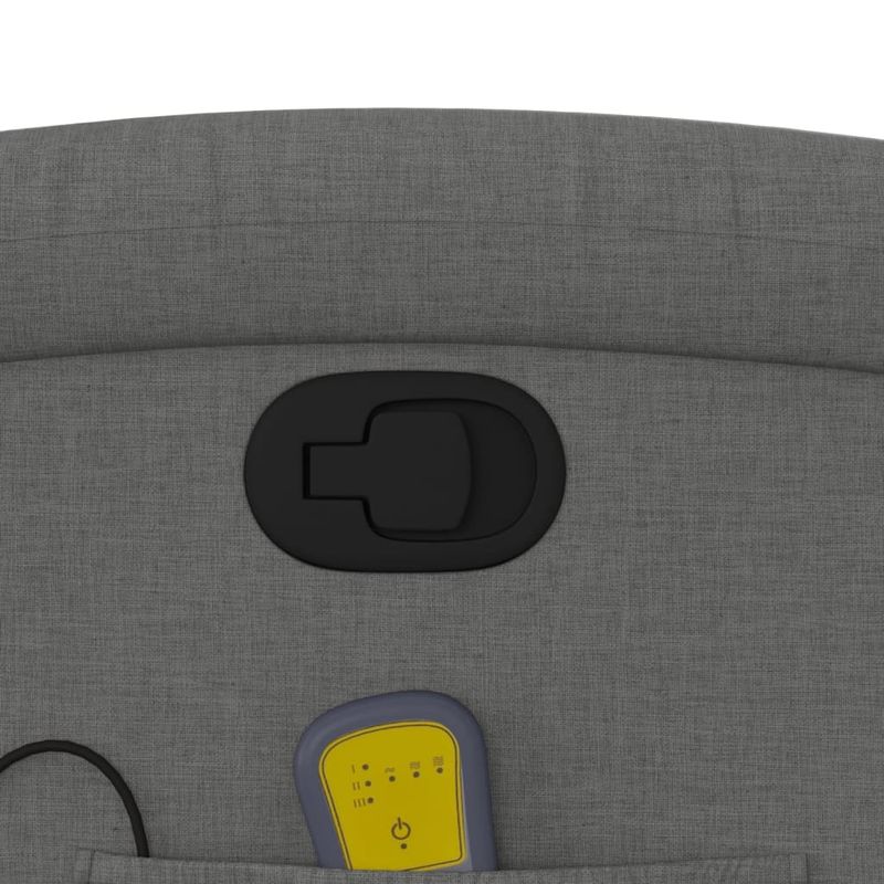 Ingrijire personala si Cosmetice - Sanatate si wellness - Articole wellness - Fotolii de masaj - Fotoliu reclinabil cu masaj, gri inchis, material textil - Infinity.ro