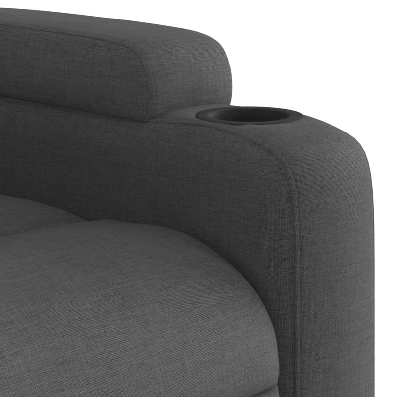 Casa si Gradina - Mobilier - Scaune si fotolii - Fotolii - Fotoliu rabatabil gri inchis, material textil - Infinity.ro
