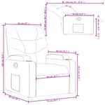 Casa si Gradina - Mobilier - Scaune si fotolii - Fotolii - Fotoliu rabatabil gri inchis, material textil - Infinity.ro