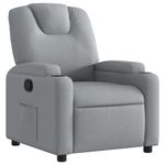 Casa si Gradina - Mobilier - Scaune si fotolii - Fotolii - Fotoliu rabatabil gri deschis, material textil - Infinity.ro