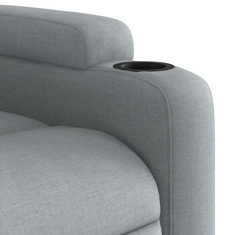 Casa si Gradina - Mobilier - Scaune si fotolii - Fotolii - Fotoliu rabatabil gri deschis, material textil - Infinity.ro
