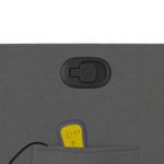 Ingrijire personala si Cosmetice - Sanatate si wellness - Articole wellness - Fotolii de masaj - Fotoliu reclinabil cu masaj, gri inchis, material textil - Infinity.ro