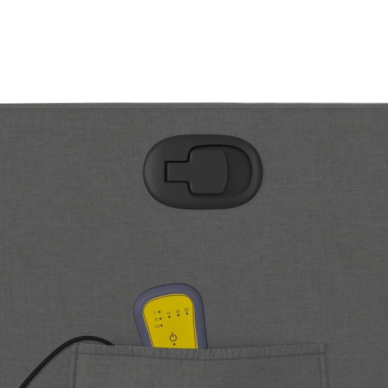 Ingrijire personala si Cosmetice - Sanatate si wellness - Articole wellness - Fotolii de masaj - Fotoliu reclinabil cu masaj, gri inchis, material textil - Infinity.ro