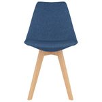 Casa si Gradina - Mobilier - Scaune si fotolii - Scaune - Scaune de bucatarie, 2 buc., albastru, textil - Infinity.ro