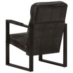 Casa si Gradina - Mobilier - Scaune si fotolii - Fotolii - Fotoliu, negru, 60x75x90 cm, piele naturala de capra - Infinity.ro