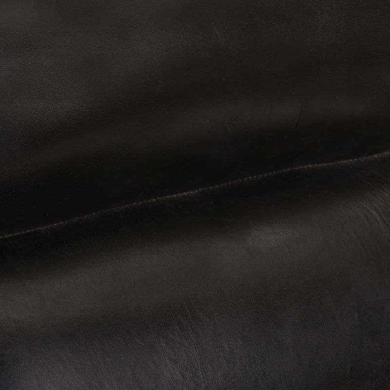 Casa si Gradina - Mobilier - Scaune si fotolii - Fotolii - Fotoliu, negru, 60x75x90 cm, piele naturala de capra - Infinity.ro