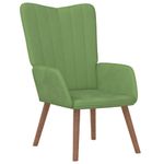 Casa si Gradina - Mobilier - Scaune si fotolii - Fotolii - Fotoliu de relaxare, verde deschis, catifea - Infinity.ro