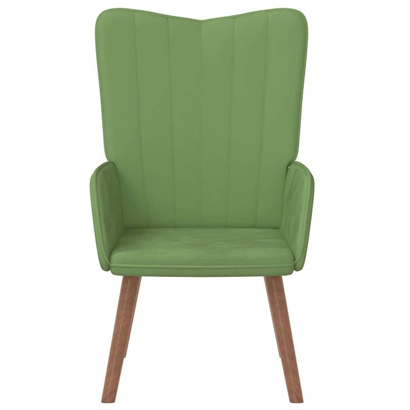 Casa si Gradina - Mobilier - Scaune si fotolii - Fotolii - Fotoliu de relaxare, verde deschis, catifea - Infinity.ro
