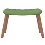 Casa si Gradina - Mobilier - Scaune si fotolii - Fotolii - Fotoliu de relaxare cu taburet, verde deschis, catifea - Infinity.ro