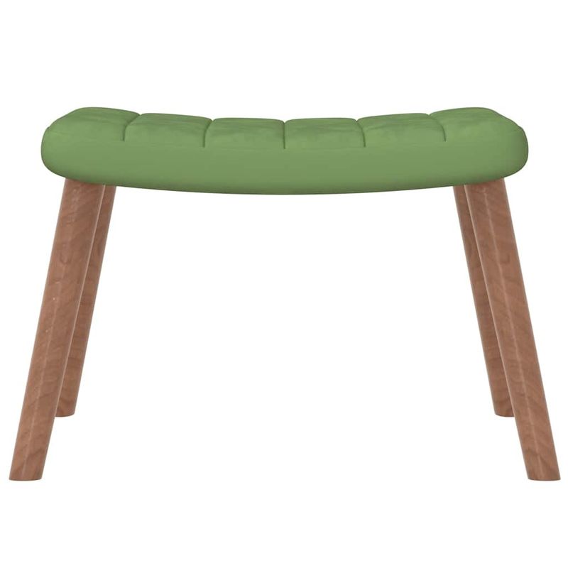 Casa si Gradina - Mobilier - Scaune si fotolii - Fotolii - Fotoliu de relaxare cu taburet, verde deschis, catifea - Infinity.ro