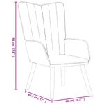 Casa si Gradina - Mobilier - Scaune si fotolii - Fotolii - Fotoliu de relaxare cu taburet, verde deschis, catifea - Infinity.ro