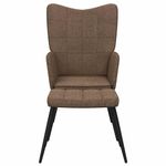Casa si Gradina - Mobilier - Scaune si fotolii - Fotolii - Fotoliu de relaxare cu taburet, maro, textil - Infinity.ro