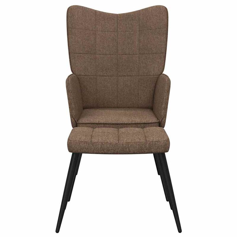 Casa si Gradina - Mobilier - Scaune si fotolii - Fotolii - Fotoliu de relaxare cu taburet, maro, textil - Infinity.ro