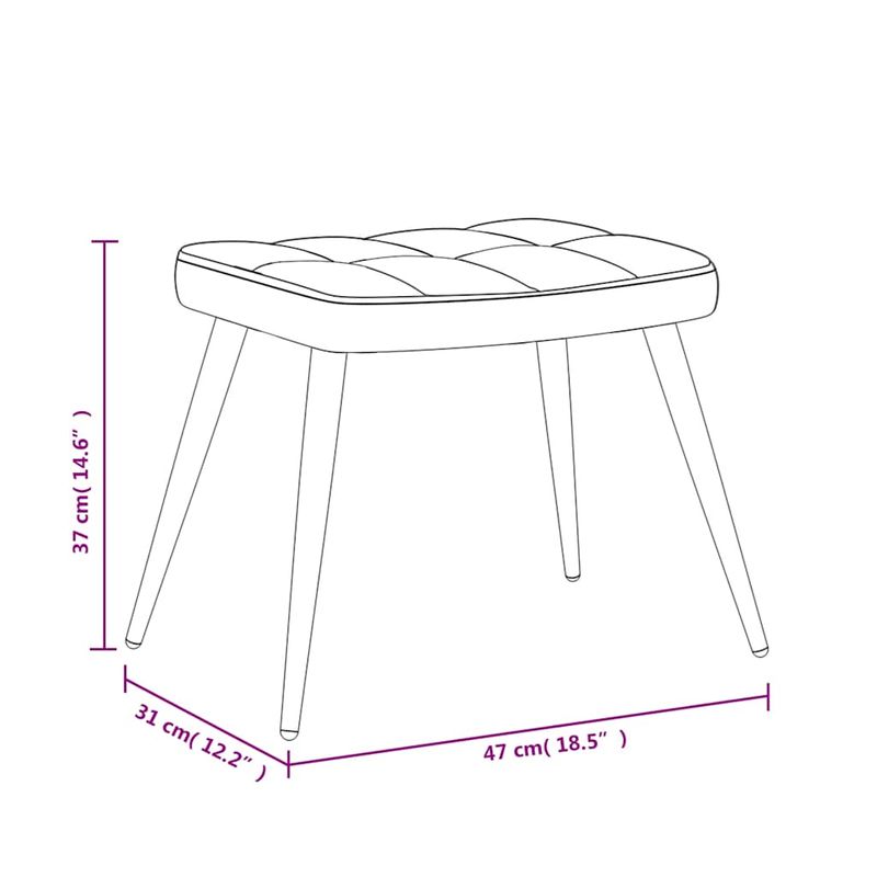 Casa si Gradina - Mobilier - Scaune si fotolii - Fotolii - Fotoliu de relaxare cu taburet, maro, textil - Infinity.ro