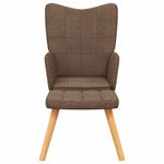 Casa si Gradina - Mobilier - Scaune si fotolii - Fotolii - Fotoliu de relaxare cu taburet, maro, textil - Infinity.ro