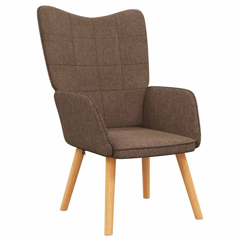 Casa si Gradina - Mobilier - Scaune si fotolii - Fotolii - Fotoliu de relaxare cu taburet, maro, textil - Infinity.ro