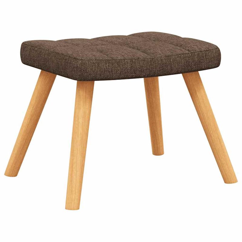 Casa si Gradina - Mobilier - Scaune si fotolii - Fotolii - Fotoliu de relaxare cu taburet, maro, textil - Infinity.ro