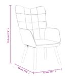 Casa si Gradina - Mobilier - Scaune si fotolii - Fotolii - Fotoliu de relaxare cu taburet, maro, textil - Infinity.ro