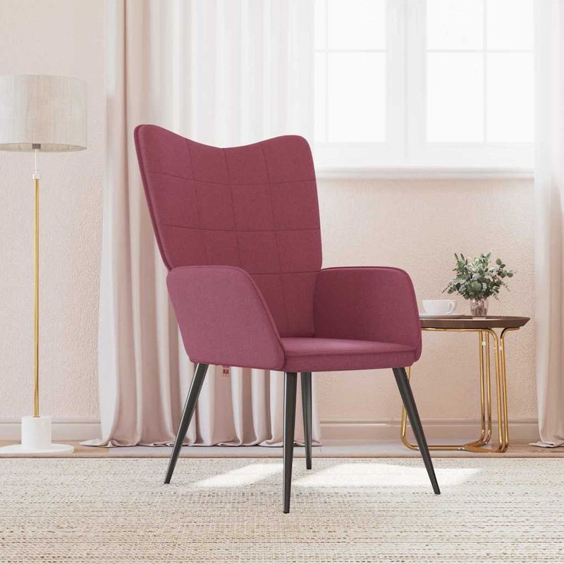 Casa si Gradina - Mobilier - Scaune si fotolii - Fotolii - Fotoliu de relaxare, rosu vin, material textil - Infinity.ro