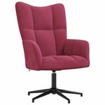 Casa si Gradina - Mobilier - Scaune si fotolii - Fotolii - Fotoliu de relaxare, rosu vin, catifea - Infinity.ro