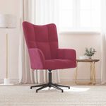 Casa si Gradina - Mobilier - Scaune si fotolii - Fotolii - Fotoliu de relaxare, rosu vin, catifea - Infinity.ro
