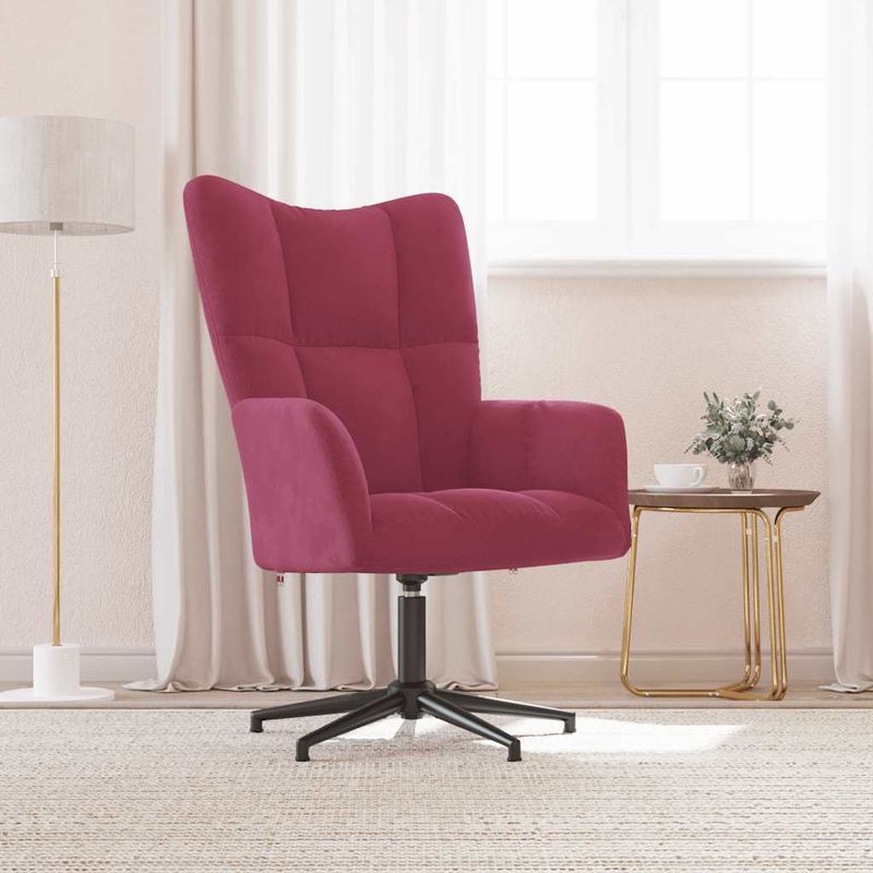 Casa si Gradina - Mobilier - Scaune si fotolii - Fotolii - Fotoliu de relaxare, rosu vin, catifea - Infinity.ro
