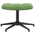 Casa si Gradina - Mobilier - Scaune si fotolii - Fotolii - Fotoliu de relaxare cu taburet, verde deschis, catifea - Infinity.ro