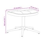 Casa si Gradina - Mobilier - Scaune si fotolii - Fotolii - Fotoliu de relaxare cu taburet, alb crem, catifea - Infinity.ro