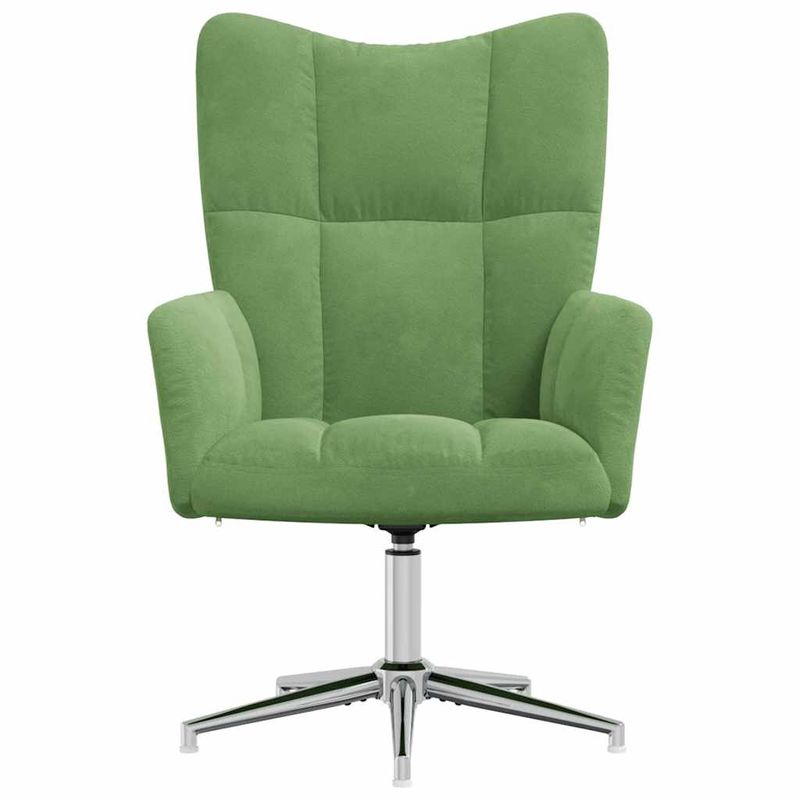 Casa si Gradina - Mobilier - Scaune si fotolii - Fotolii - Fotoliu de relaxare, verde deschis, catifea - Infinity.ro