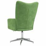 Casa si Gradina - Mobilier - Scaune si fotolii - Fotolii - Fotoliu de relaxare, verde deschis, catifea - Infinity.ro