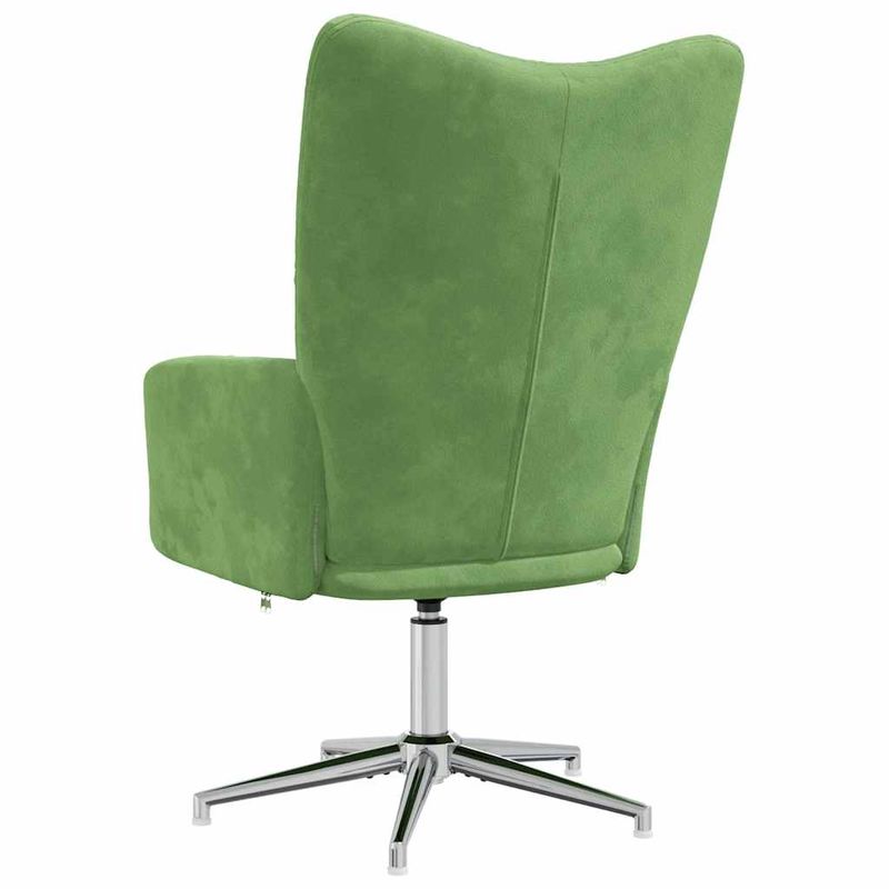 Casa si Gradina - Mobilier - Scaune si fotolii - Fotolii - Fotoliu de relaxare, verde deschis, catifea - Infinity.ro