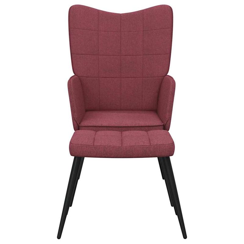Casa si Gradina - Mobilier - Scaune si fotolii - Fotolii - Fotoliu de relaxare cu taburet, rosu vin, textil - Infinity.ro
