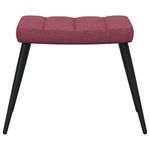 Casa si Gradina - Mobilier - Scaune si fotolii - Fotolii - Fotoliu de relaxare cu taburet, rosu vin, textil - Infinity.ro