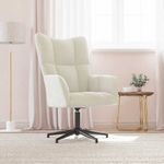 Casa si Gradina - Mobilier - Scaune si fotolii - Fotolii - Fotoliu de relaxare, alb crem, catifea - Infinity.ro