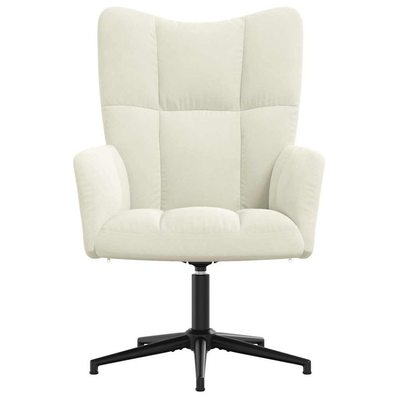 Casa si Gradina - Mobilier - Scaune si fotolii - Fotolii - Fotoliu de relaxare, alb crem, catifea - Infinity.ro