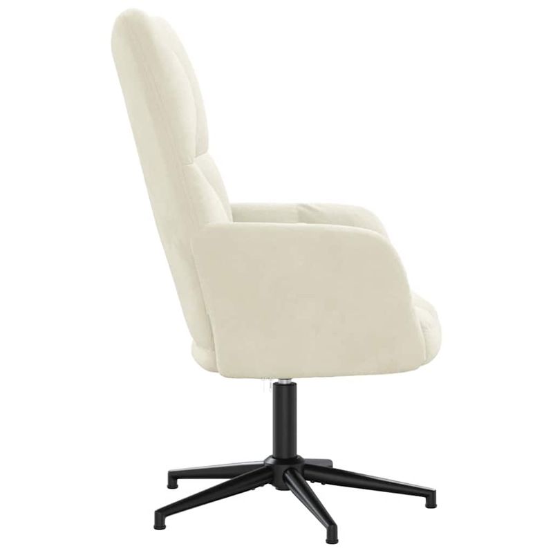 Casa si Gradina - Mobilier - Scaune si fotolii - Fotolii - Fotoliu de relaxare, alb crem, catifea - Infinity.ro
