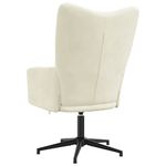 Casa si Gradina - Mobilier - Scaune si fotolii - Fotolii - Fotoliu de relaxare, alb crem, catifea - Infinity.ro