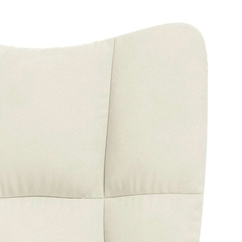 Casa si Gradina - Mobilier - Scaune si fotolii - Fotolii - Fotoliu de relaxare, alb crem, catifea - Infinity.ro