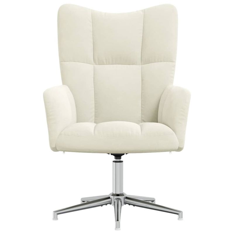 Casa si Gradina - Mobilier - Scaune si fotolii - Fotolii - Fotoliu de relaxare, alb crem, catifea - Infinity.ro