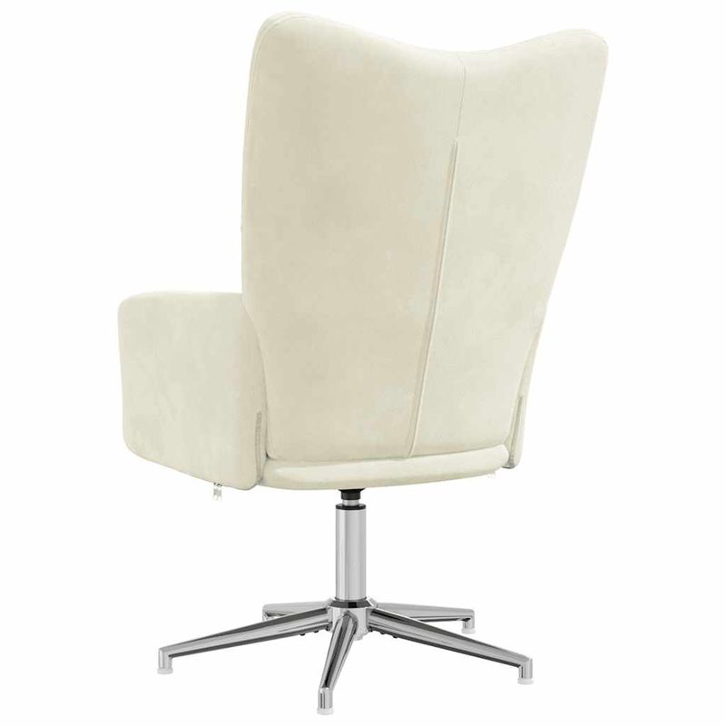 Casa si Gradina - Mobilier - Scaune si fotolii - Fotolii - Fotoliu de relaxare, alb crem, catifea - Infinity.ro