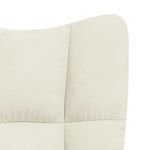 Casa si Gradina - Mobilier - Scaune si fotolii - Fotolii - Fotoliu de relaxare, alb crem, catifea - Infinity.ro