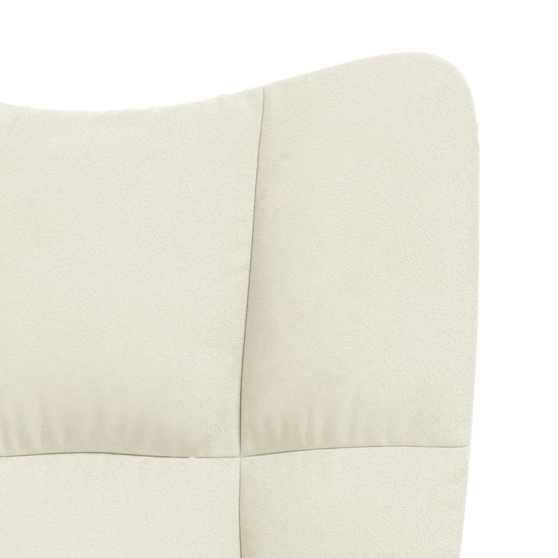 Casa si Gradina - Mobilier - Scaune si fotolii - Fotolii - Fotoliu de relaxare, alb crem, catifea - Infinity.ro