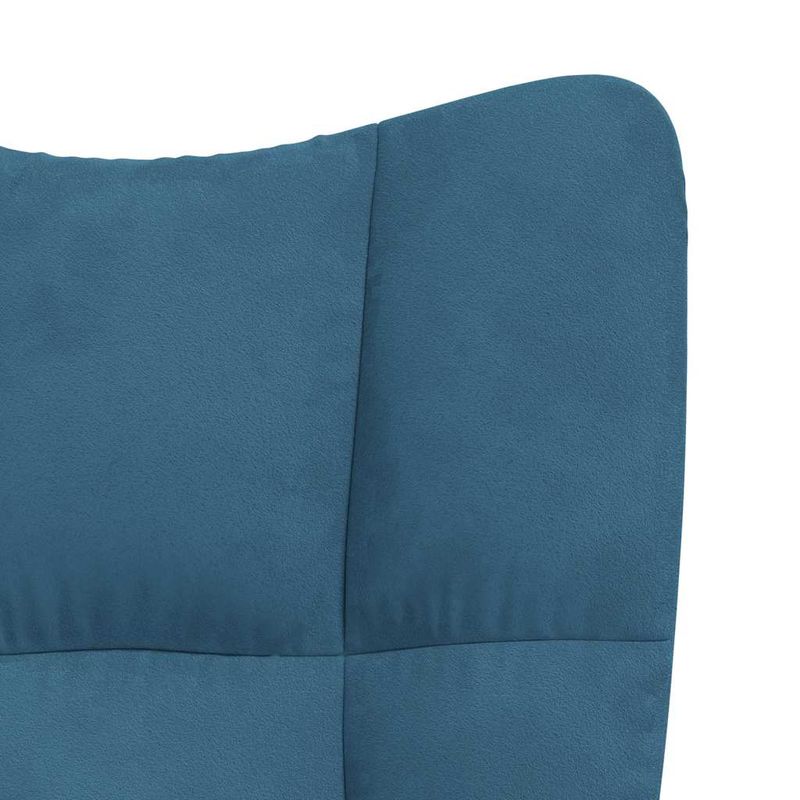Casa si Gradina - Mobilier - Scaune si fotolii - Fotolii - Fotoliu de relaxare cu taburet, albastru, catifea - Infinity.ro