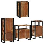 Casa si Gradina - Mobilier - Seturi de mobilier - Seturi baie - Set de mobilier pentru baie cu usa 4 pcs Lemn recuperat solid - Infinity.ro