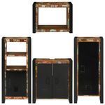 Casa si Gradina - Mobilier - Seturi de mobilier - Seturi baie - Set de mobilier pentru baie cu usa 4 pcs Lemn recuperat solid - Infinity.ro
