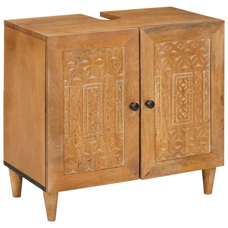 Casa si Gradina - Mobilier - Seturi de mobilier - Seturi baie - Set de mobilier pentru baie cu usa 5 pcs Maro 38 x 33 x 160 cm - Infinity.ro