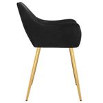 Casa si Gradina - Mobilier - Scaune si fotolii - Scaune - Scaune de bucatarie, 2 buc., negru, catifea - Infinity.ro