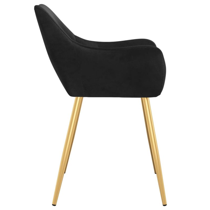 Casa si Gradina - Mobilier - Scaune si fotolii - Scaune - Scaune de bucatarie, 2 buc., negru, catifea - Infinity.ro