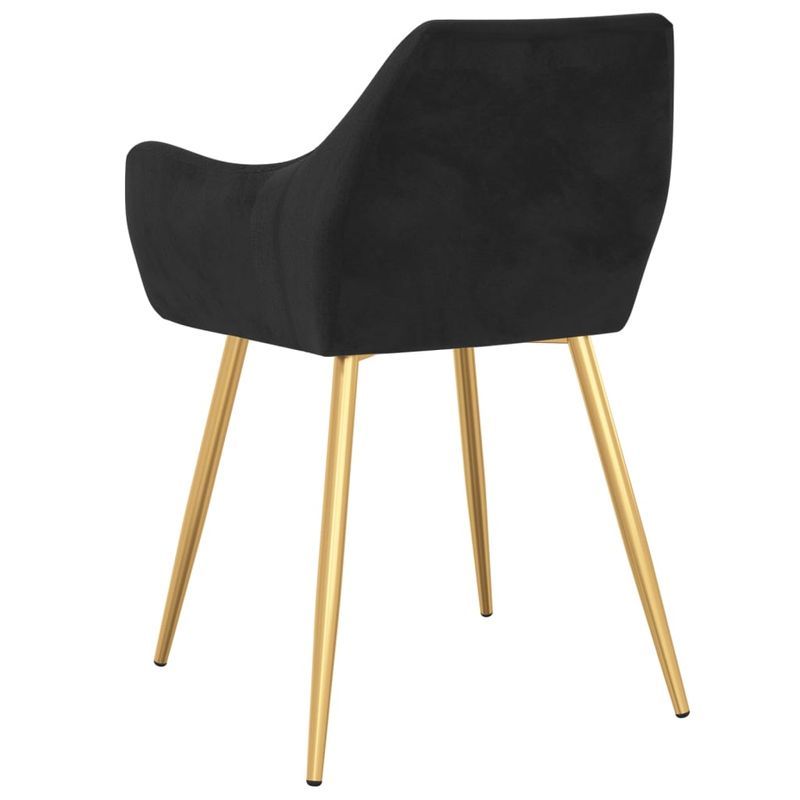 Casa si Gradina - Mobilier - Scaune si fotolii - Scaune - Scaune de bucatarie, 2 buc., negru, catifea - Infinity.ro